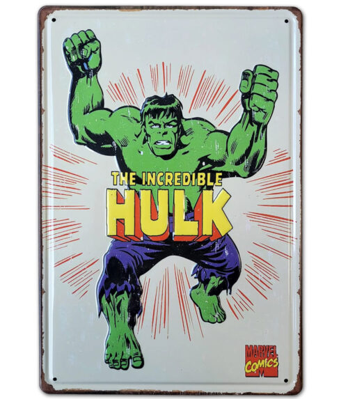 Chapa Decorativa Hulk ( Marvel ) estilo Retro / Vintage