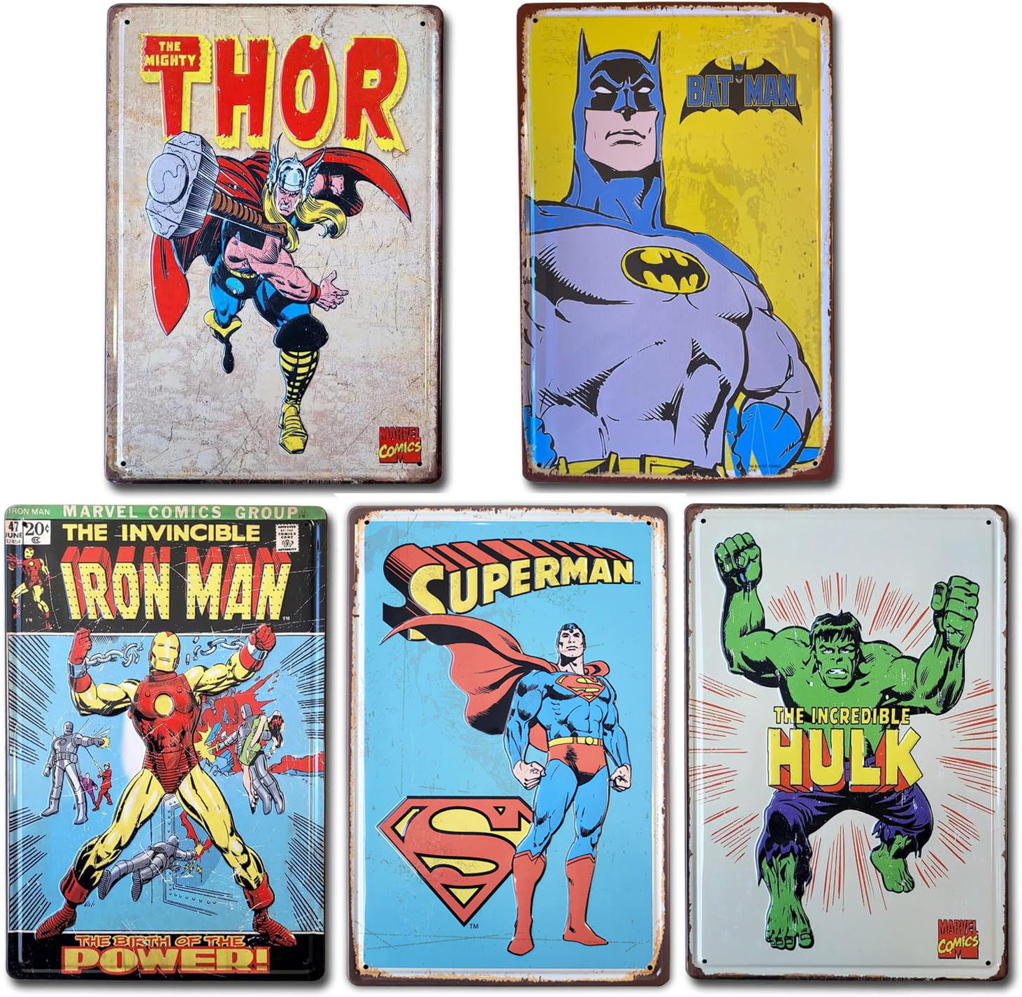 Chapas Vintage Superheroes Marvel