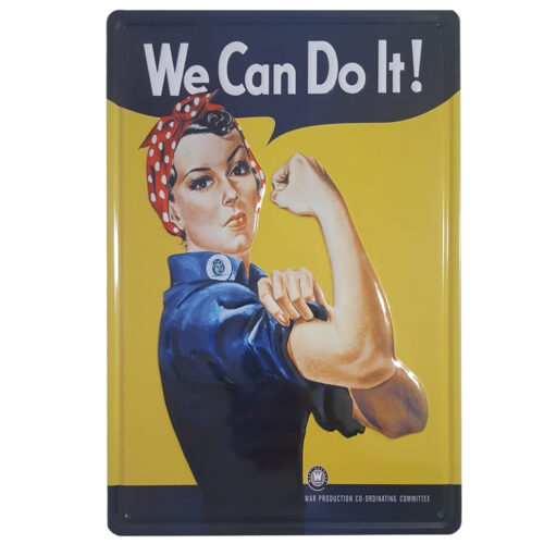 Chapa vintage ( We Can do it ) estilo retro