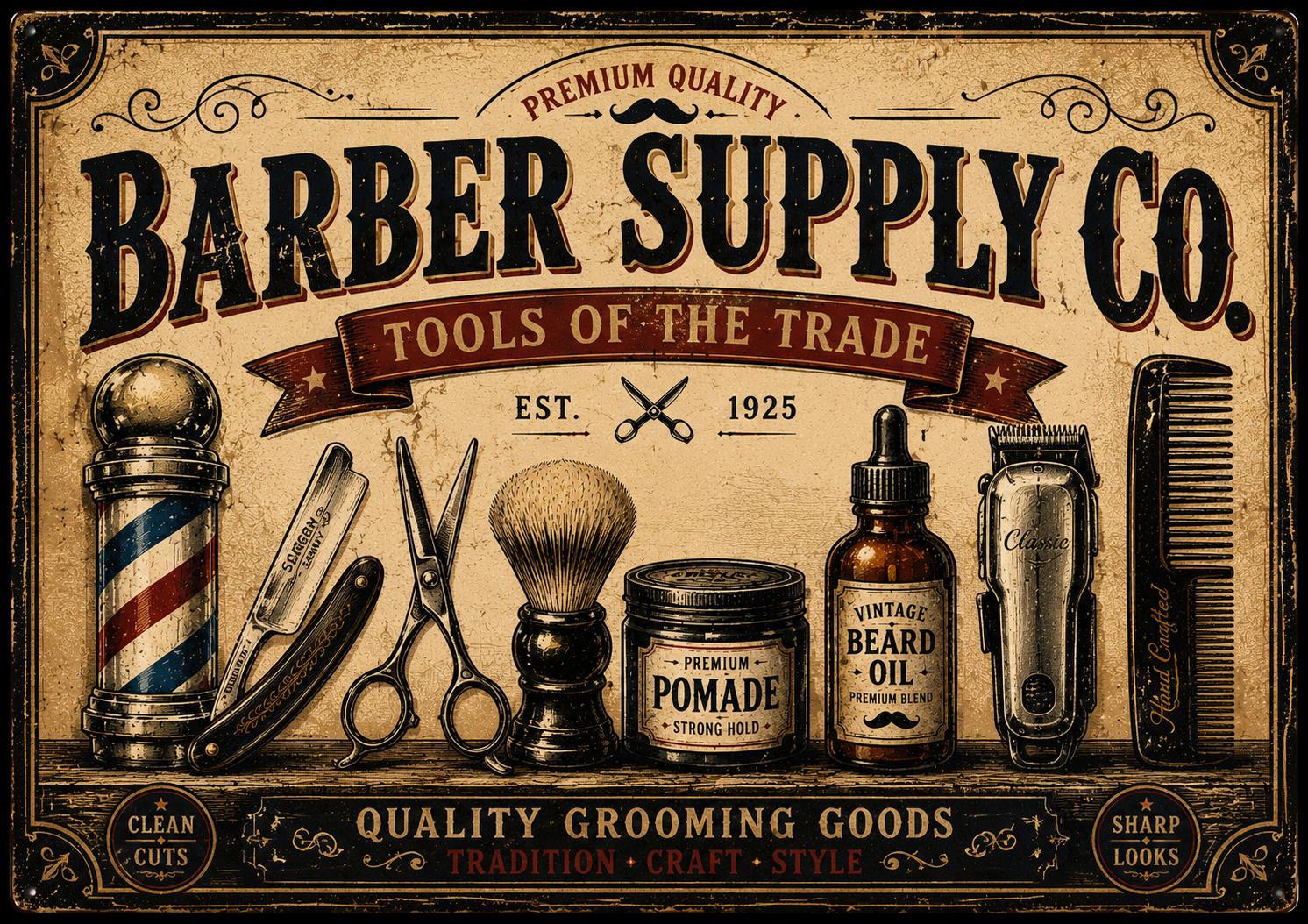 Barber Supply barber shop decoracion