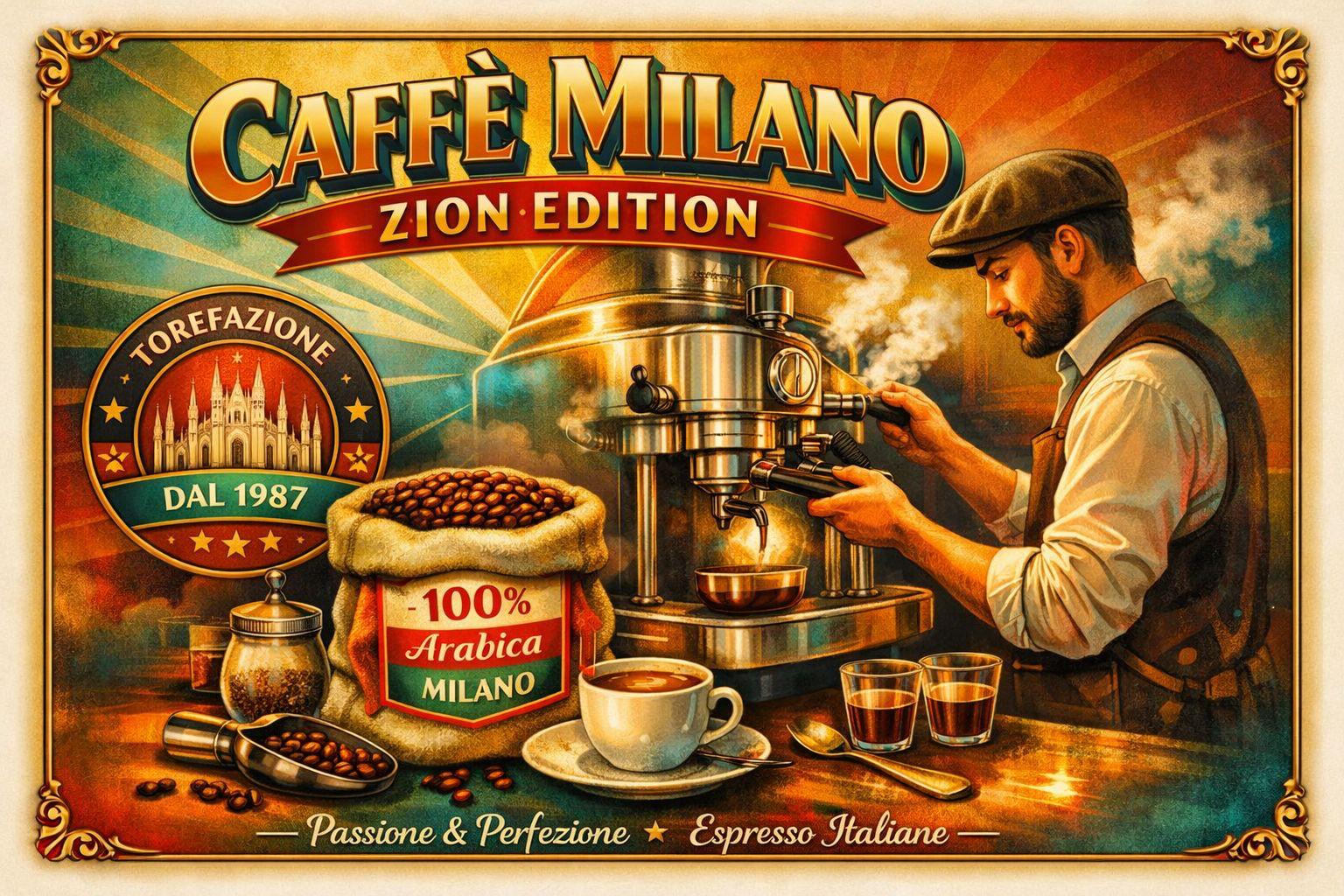Cafe Milano cuadro decorativo