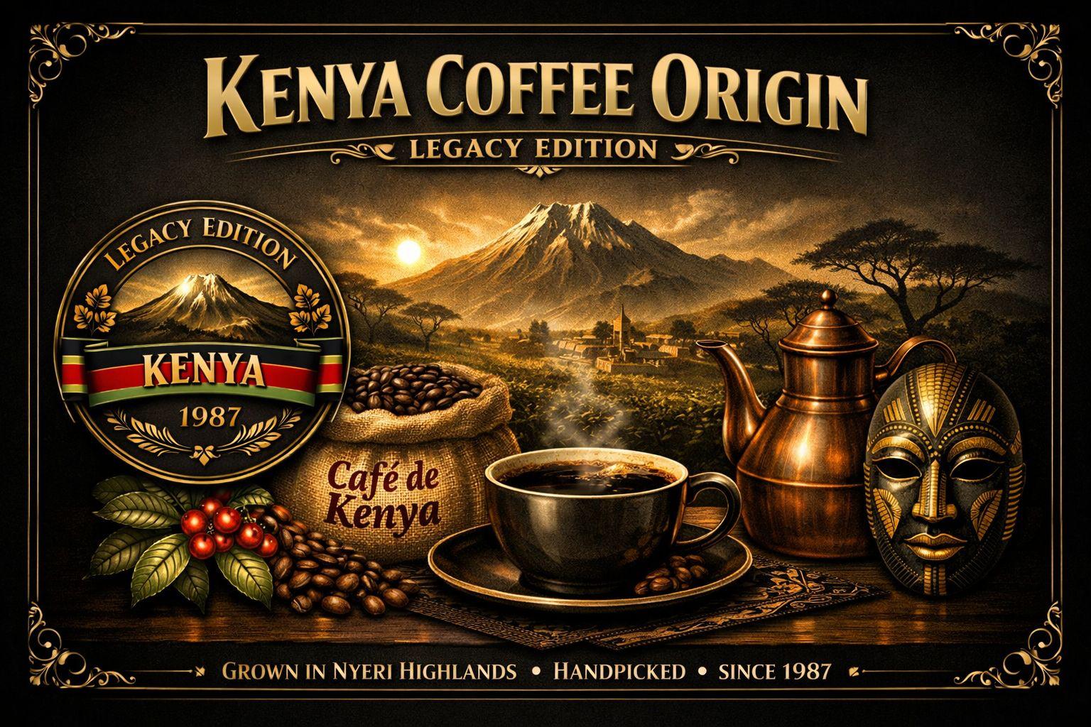 Cafe de Kenya proveedor cuadros cafeteria