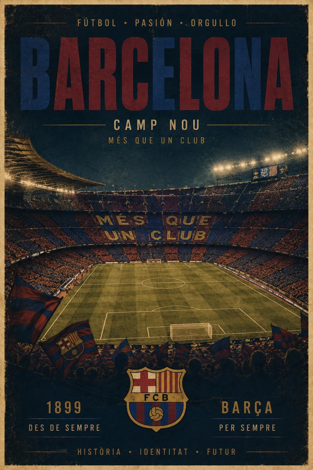 Camp Nou Barcelona cuadro decoracion