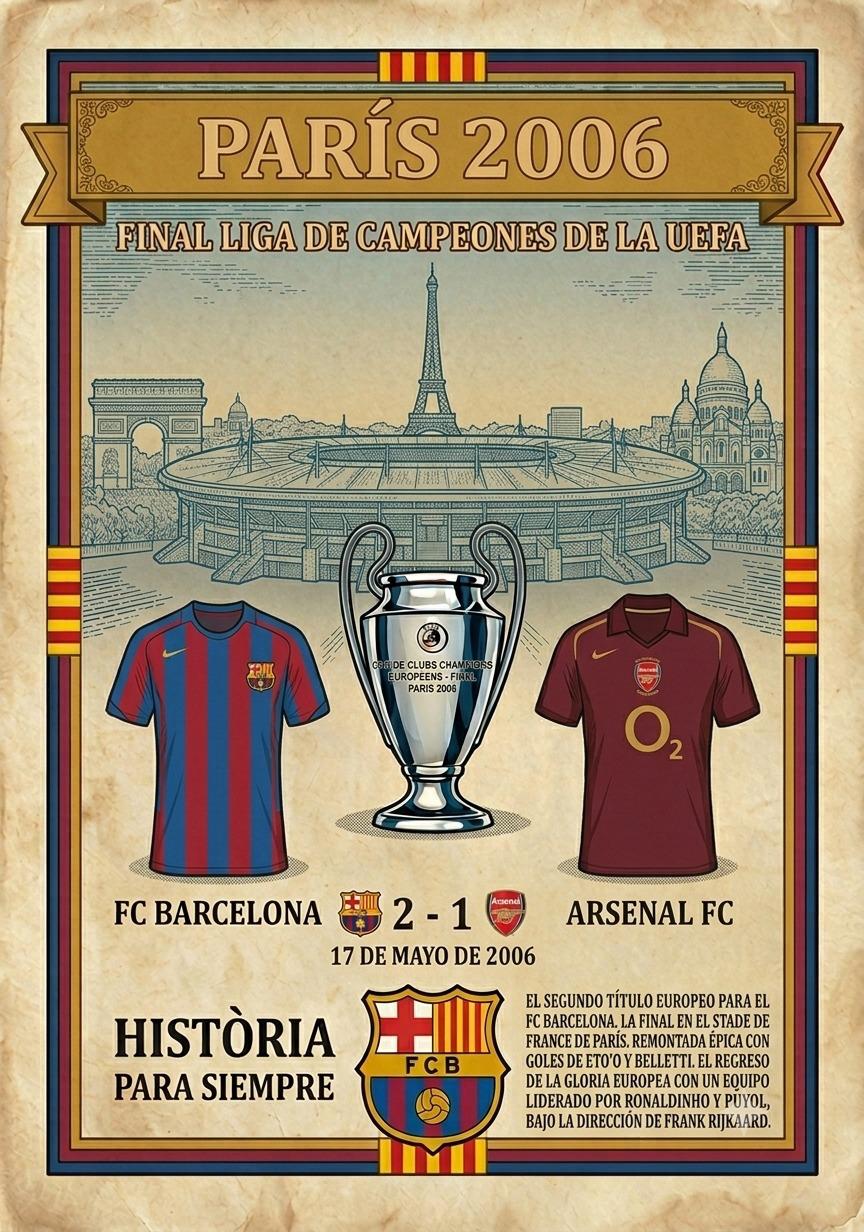 Champions League 2006 decoracion fc barcelona