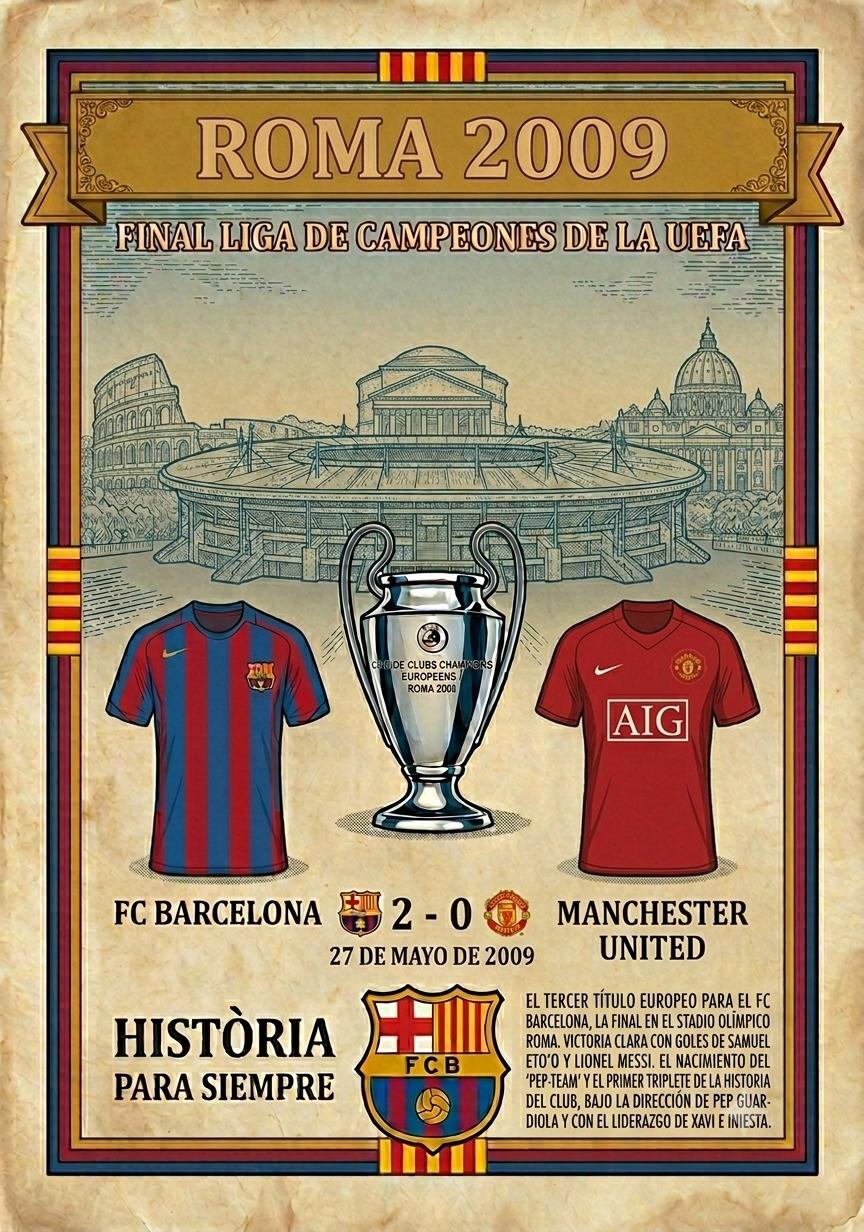 Champions League 2009 cuadro barcelona