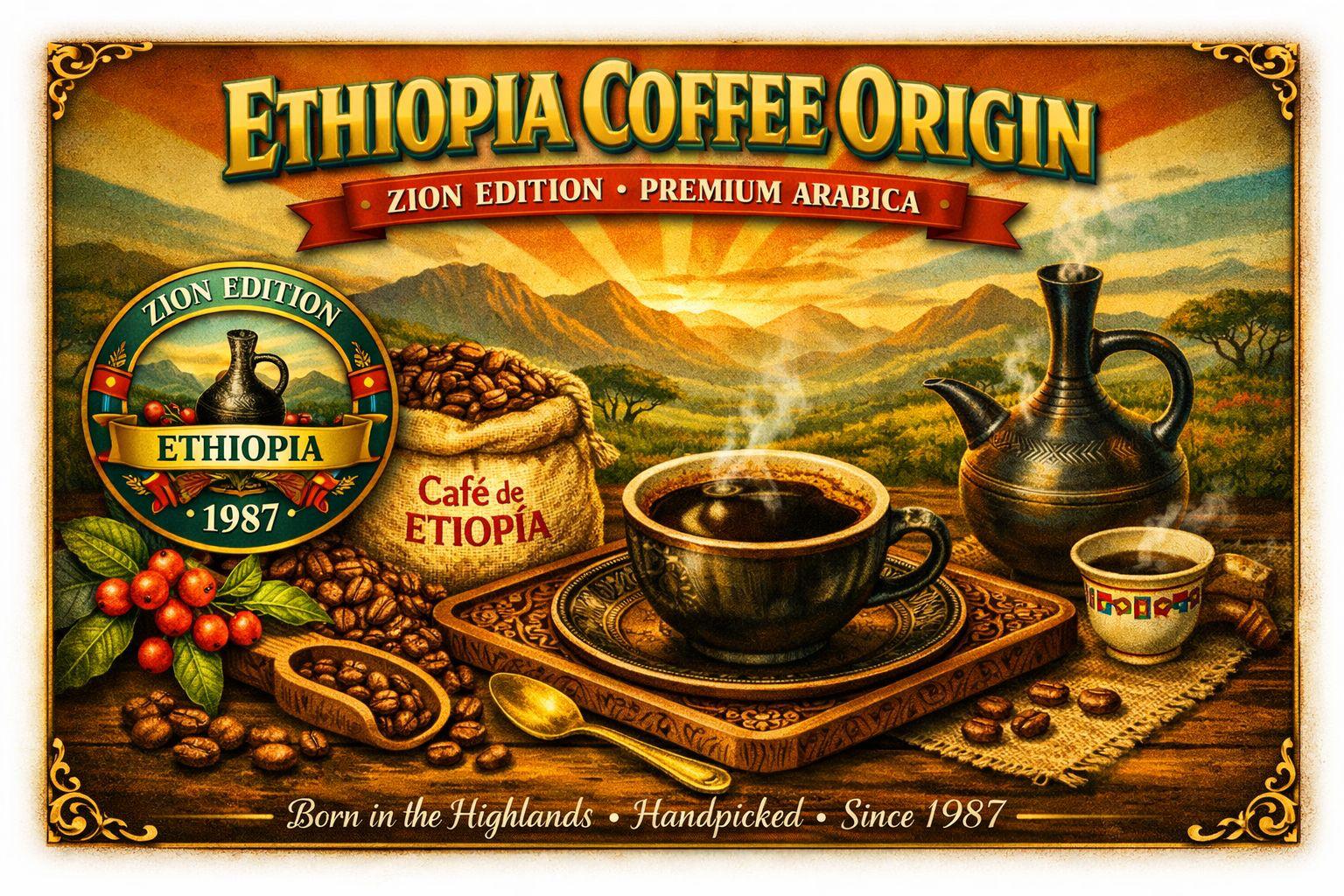 Café de Etiopia decoracion bar