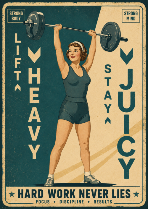 Hard Word Girl gym decoracion gimnsaio